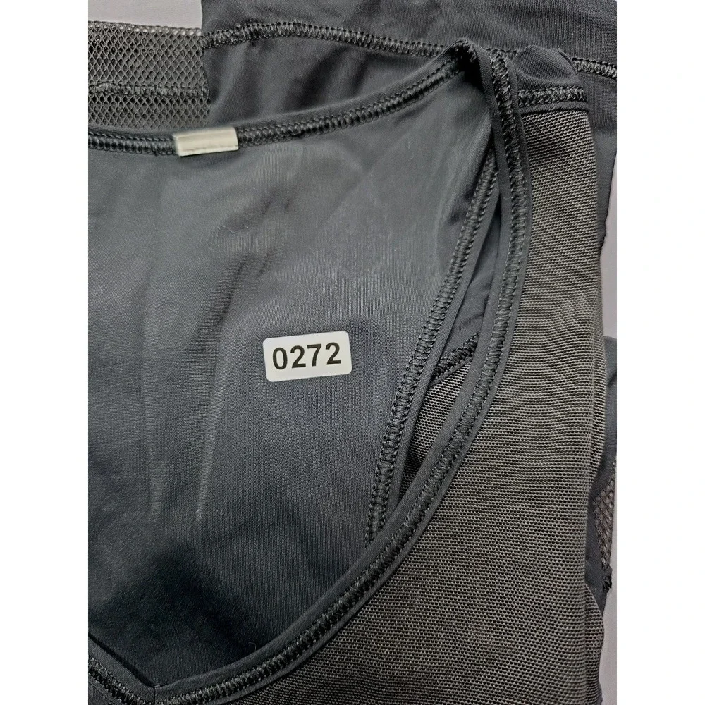 Lululemon Tank Top Womens 6 Black Performance Running Yoga Athleisure Jogging